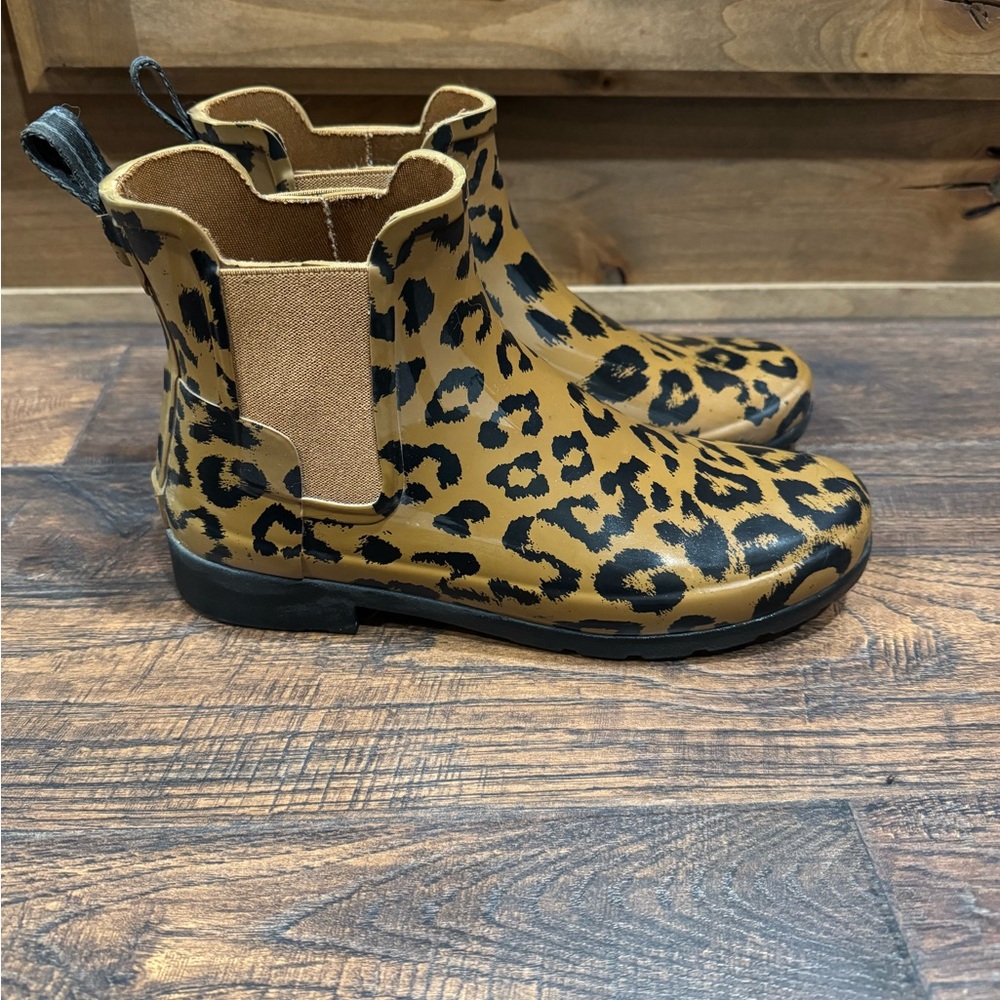 Hunter Leopard Print Women's Rain Boots